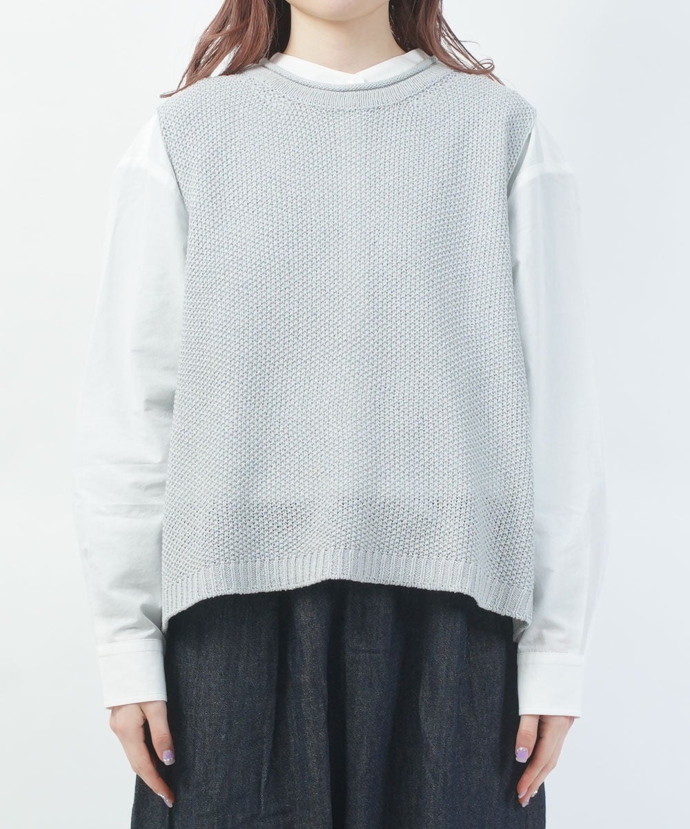 HEAVENLY(ヘブンリー)リネンミックスニットベスト | BLEU COMME BLEU