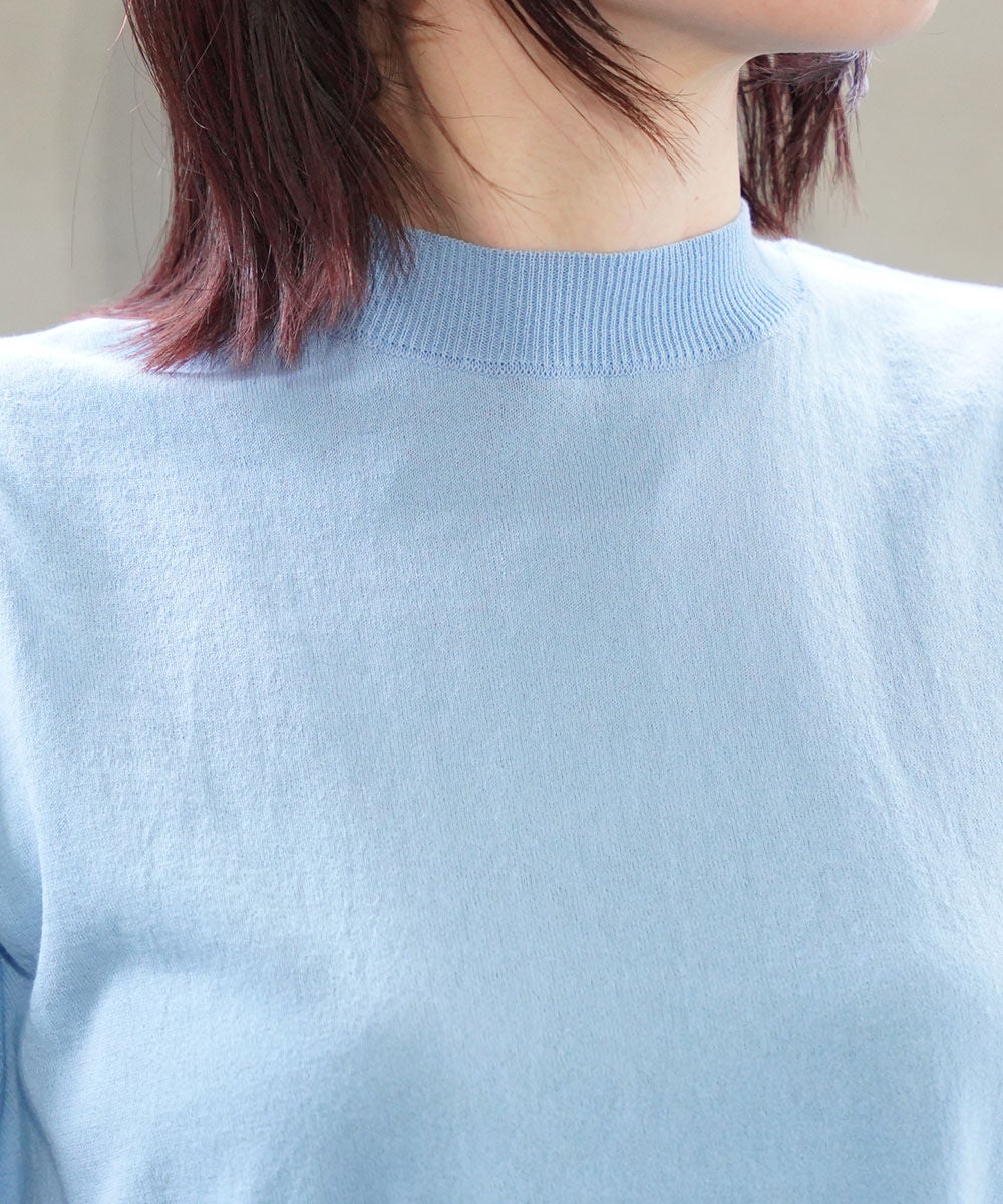 MEYAME(メヤメ)COTTON KNIT TEE | BLEU COMME BLEU(ブルーコムブルー) MEYAME(メヤメ)COTTON KNIT TEE | BLEU COMME BLEU(ブルーコムブルー)