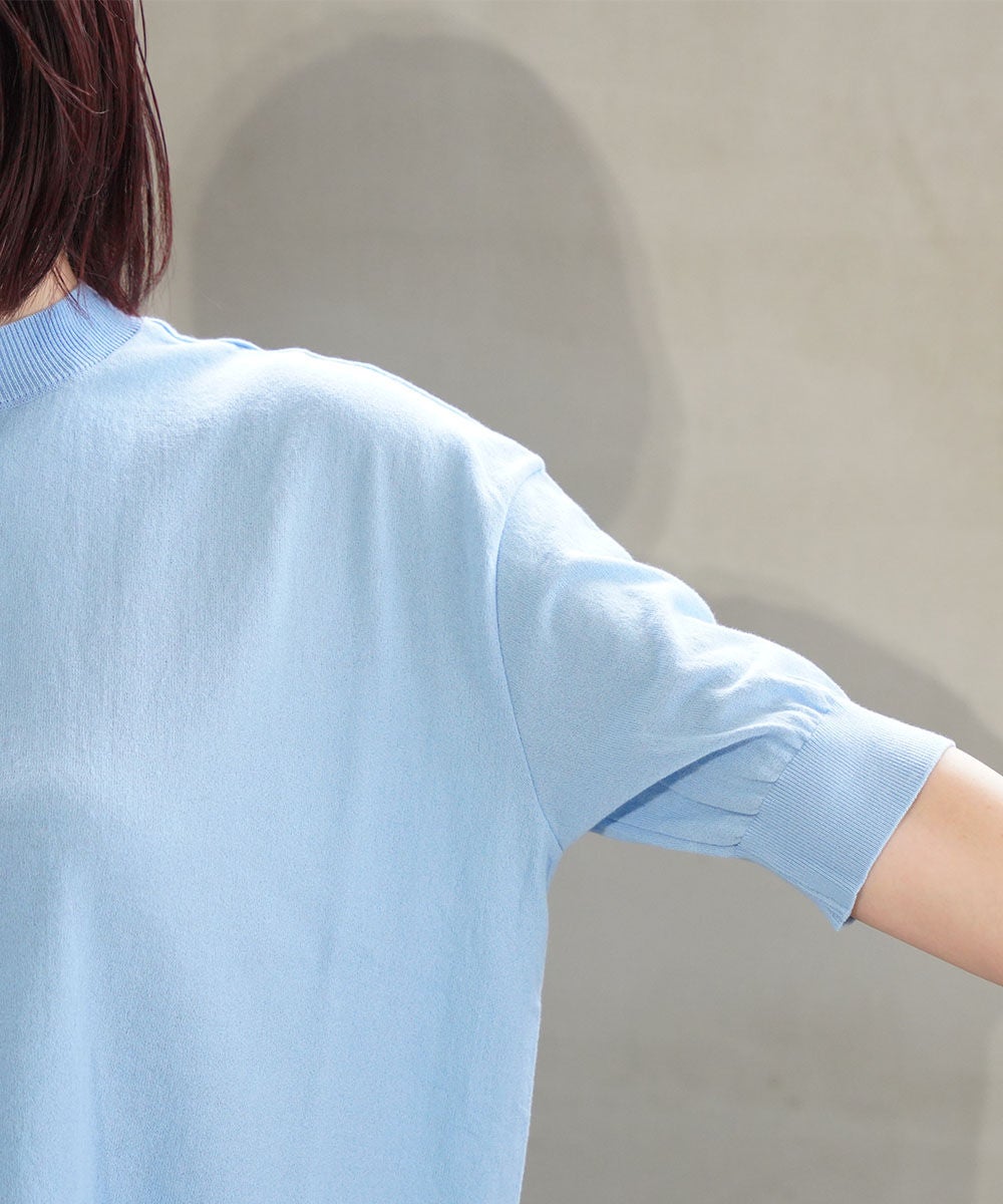 MEYAME(メヤメ)COTTON KNIT TEE | BLEU COMME BLEU(ブルーコムブルー)