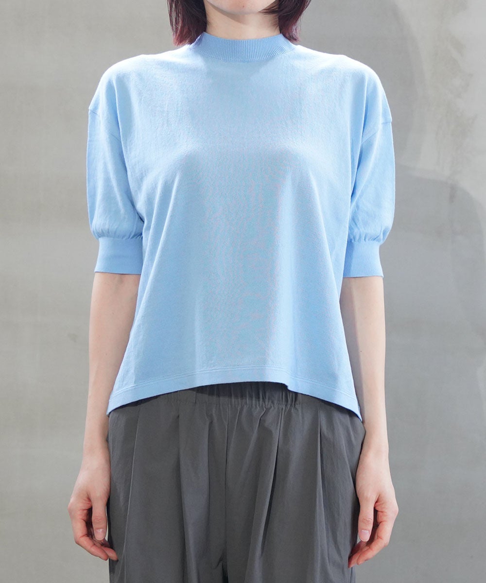 MEYAME(メヤメ)COTTON KNIT TEE | BLEU COMME BLEU(ブルーコムブルー)
