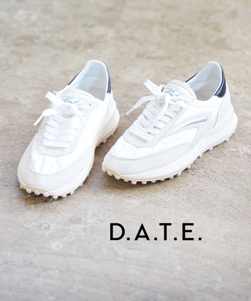 D.A.T.E.(デイト) ATHLETA NYLON WHITE BLACK(WB)
