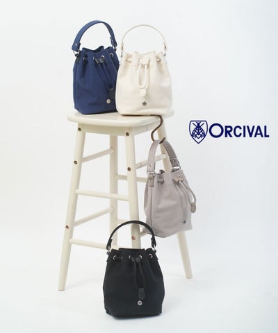 ORCIVAL(オーチバル・オーシバル) ツイルパース巾着バッグ