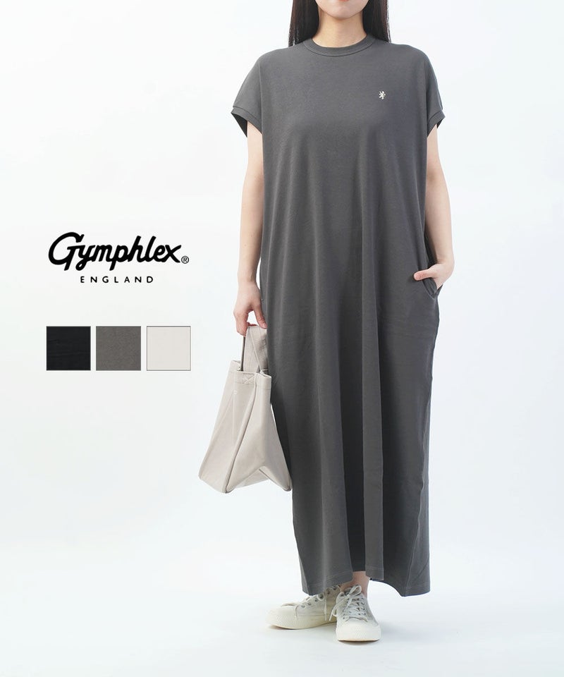Gymphlex(ジムフレックス) CREW NECK SLEEVELESS DRESSS BLACK/WHT(BLK)
