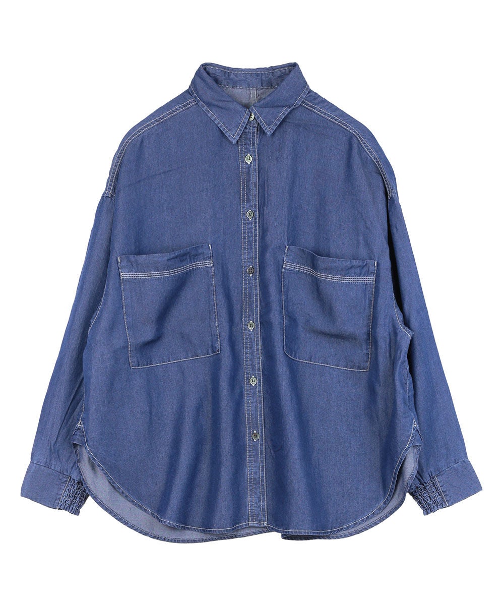 shop chang様　オーダー専用ページ♪ hunch(ハンチ)4.5ozテンセルデニムオーバーシャツ | BLEU COMME BLEU