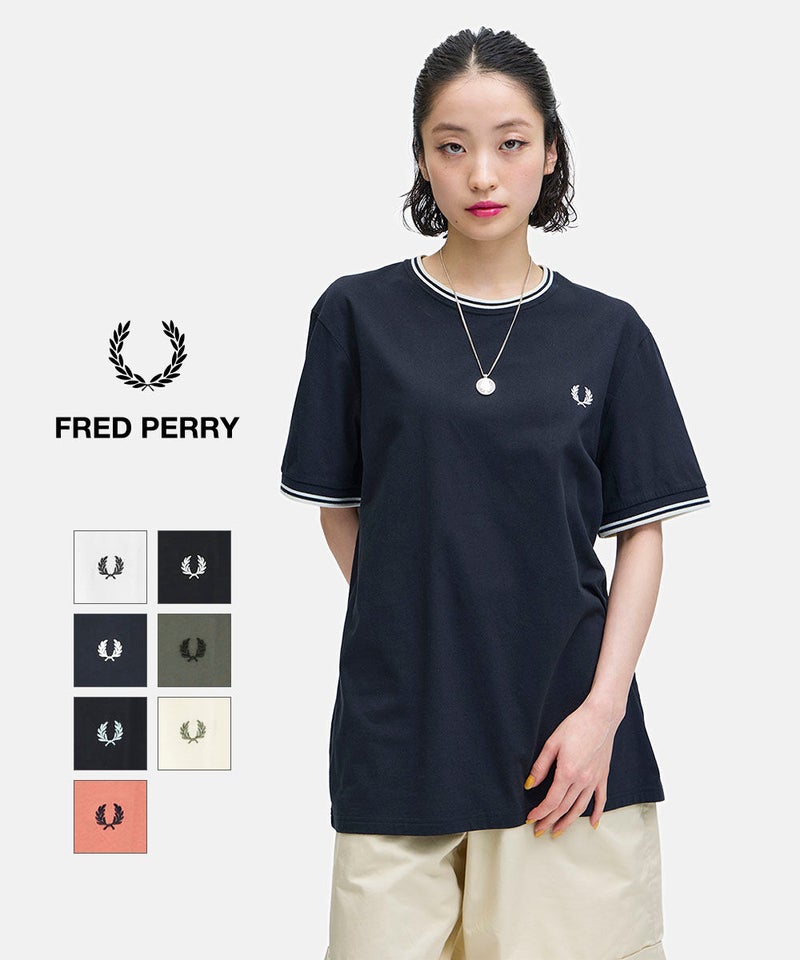 FRED PERRY(フレッドペリー) Twin Tipped T-Shirt WHITE(100)