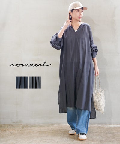 normment(ノーメント) ストライプジャガードドレス