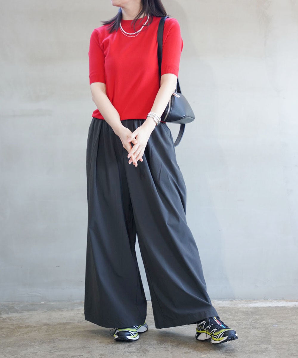 gicipi(ジチピ)ARGENTOクルーネック5分袖ニットソー | BLEU COMME BLEU