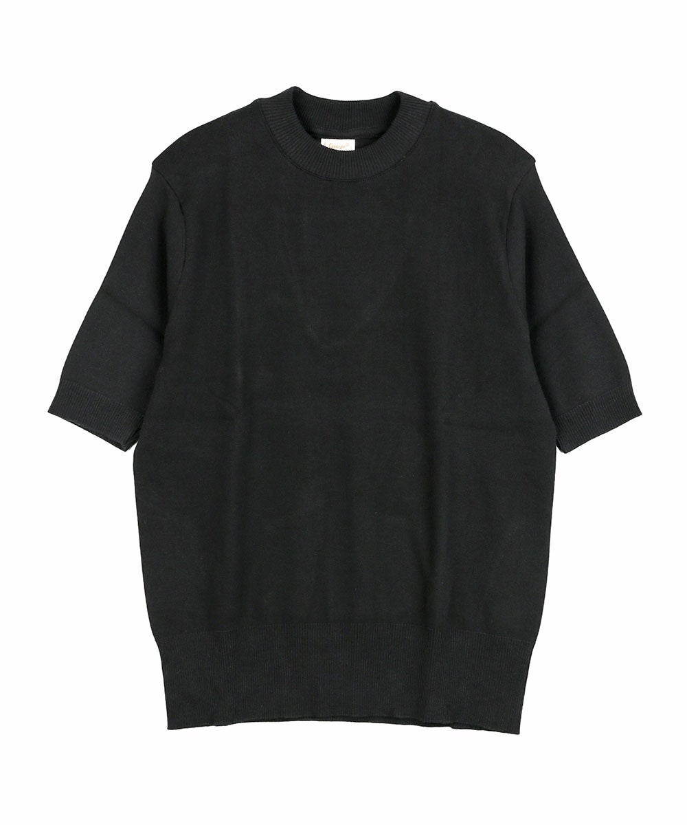 gicipi(ジチピ)ARGENTOクルーネック5分袖ニットソー | BLEU COMME BLEU