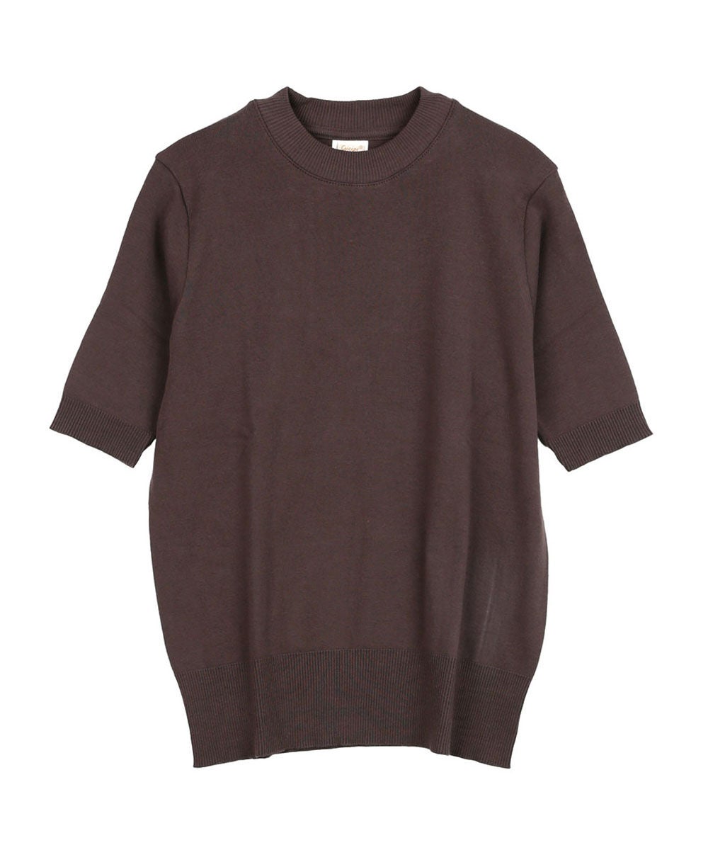 gicipi(ジチピ)ARGENTOクルーネック5分袖ニットソー | BLEU COMME BLEU