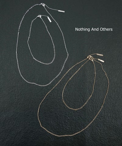Nothing And Others(ナッシングアンドアザーズ) Expressive Chain Necklace Set