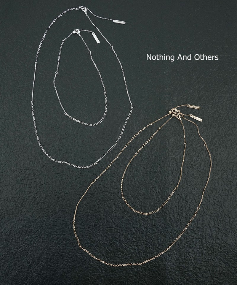 Nothing And Others(ナッシングアンドアザーズ) Expressive Chain Necklace Set シルバー(SLV)