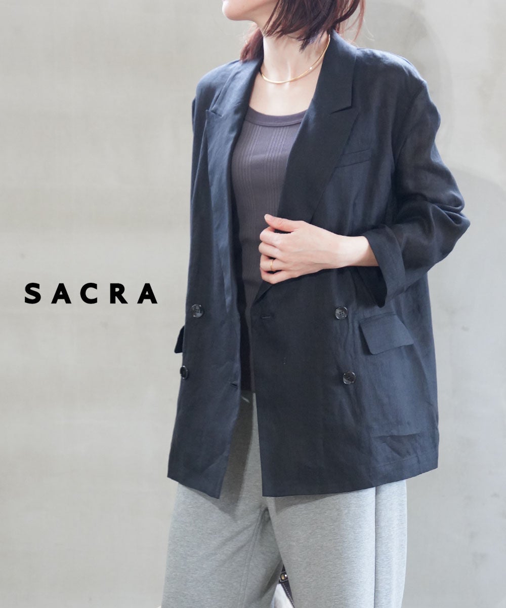 SACRA(サクラ)ZEPHYR LINEN CLOTH JACKET | BLEU COMME BLEU(ブルー