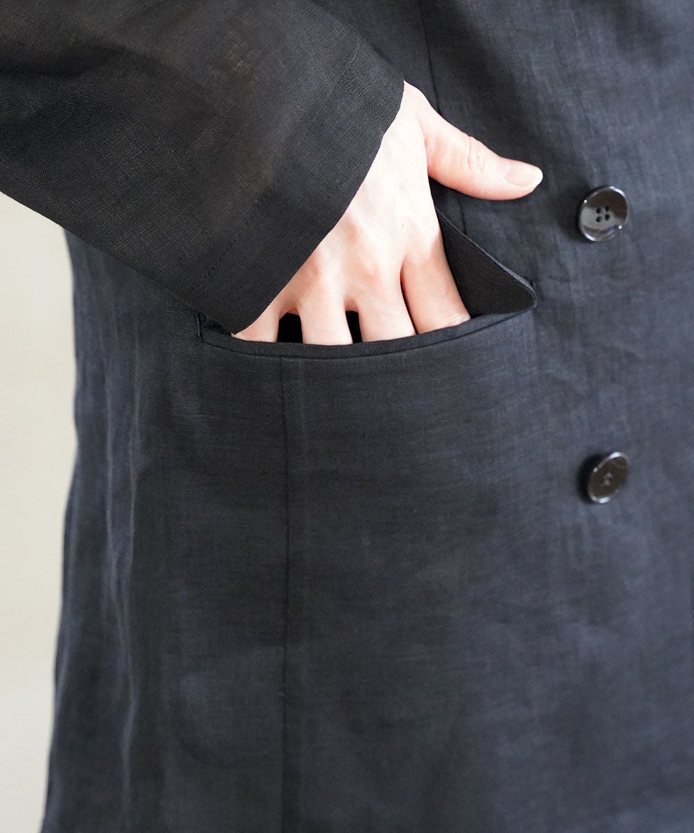 SACRA(サクラ)ZEPHYR LINEN CLOTH JACKET | BLEU COMME BLEU(ブルー