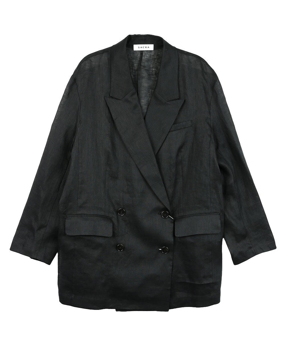 SACRA(サクラ)ZEPHYR LINEN CLOTH JACKET | BLEU COMME BLEU(ブルー