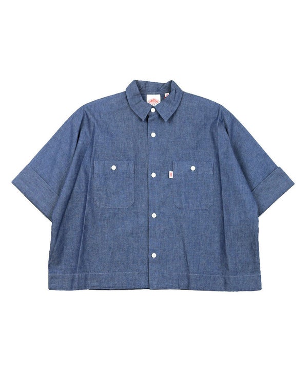 DANTON(ダントン)シャンブレー半袖ワークシャツ | BLEU COMME BLEU 