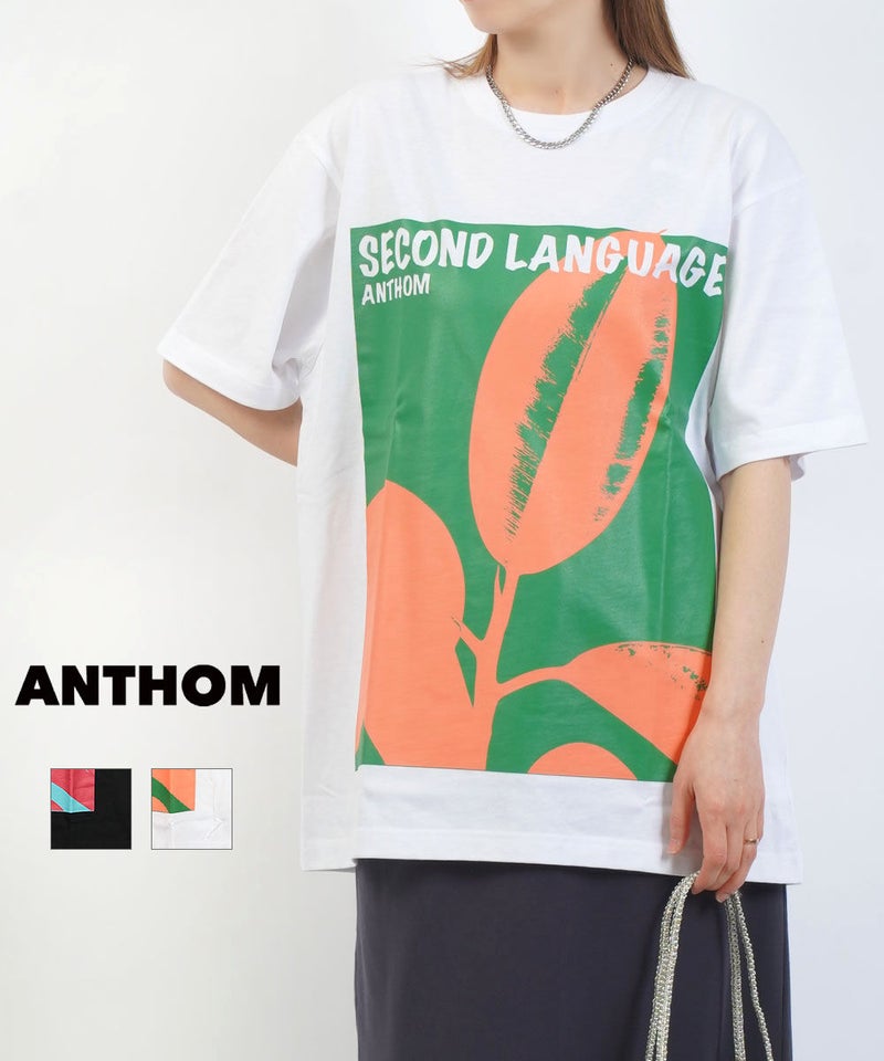 ANTHOM(アントム) フロントプリントT ブラック(12)