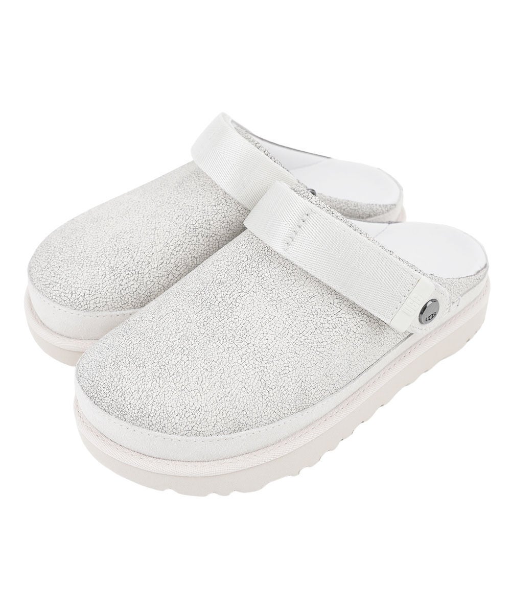 156 PGG 新品タグ付 TEXBRID クルーネックプルオーバー 白 0 S UGG(アグ)ゴールデンスター クラックル クロッグ W Goldenstar Crackle