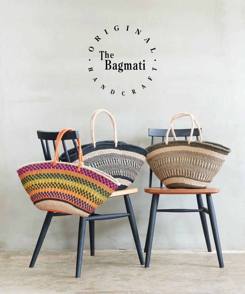 The Bagmati(ザ バグマティ) アバカ カゴバッグ NATURAL/BLACK(NABK)