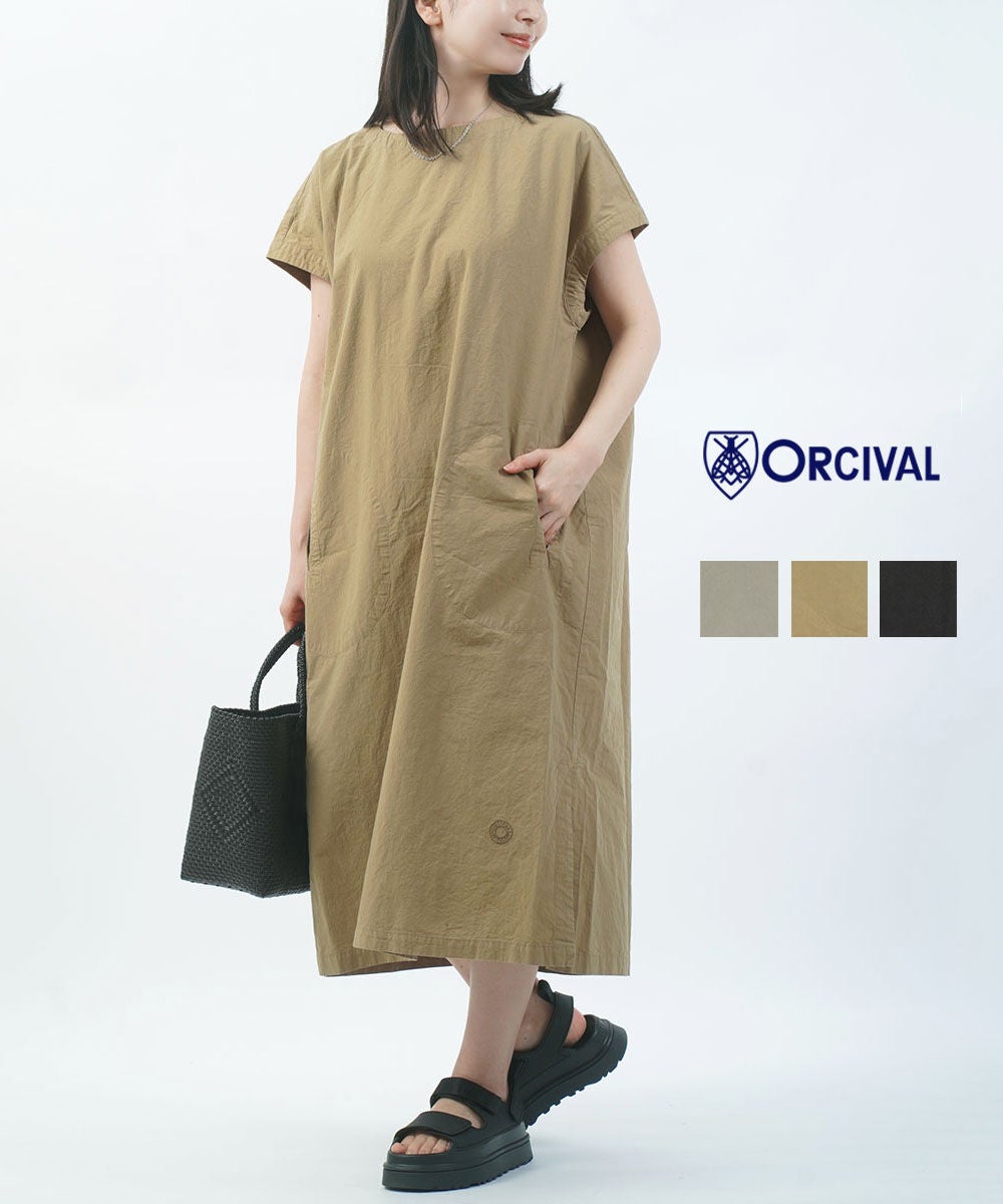 ORCIVAL(オーチバル・オーシバル)スリーブレスAラインワンピース