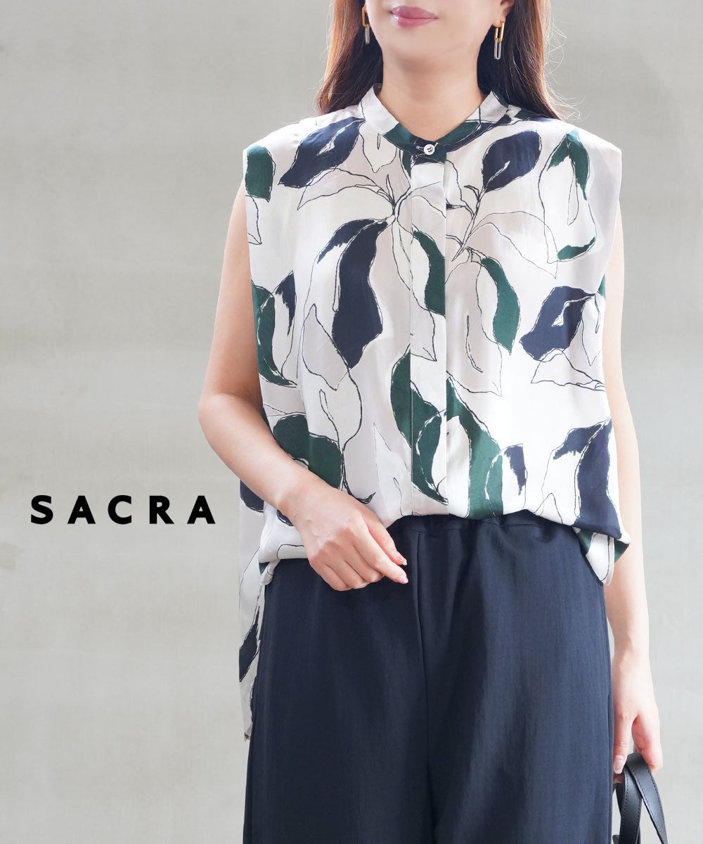 SACRA(サクラ)MODERN LEAVES TOP | BLEU COMME BLEU(ブルーコムブルー)