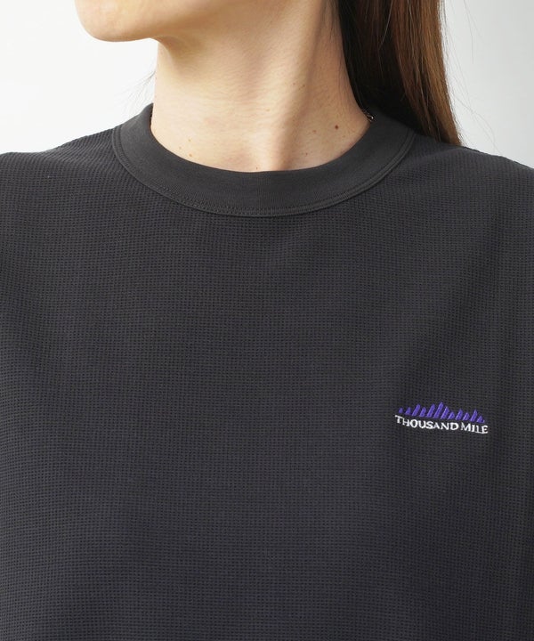 THOUSAND MILE(サウザンドマイル) テックワッフル フレンチスリーブTシャツ（3枚目）