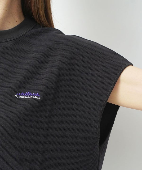 THOUSAND MILE(サウザンドマイル) テックワッフル フレンチスリーブTシャツ（5枚目）