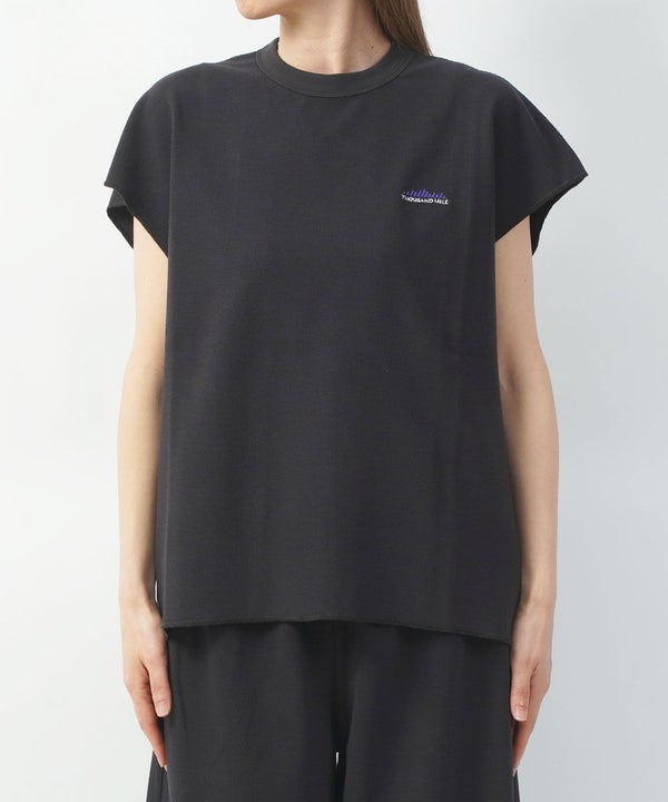 THOUSAND MILE(サウザンドマイル) テックワッフル フレンチスリーブTシャツ