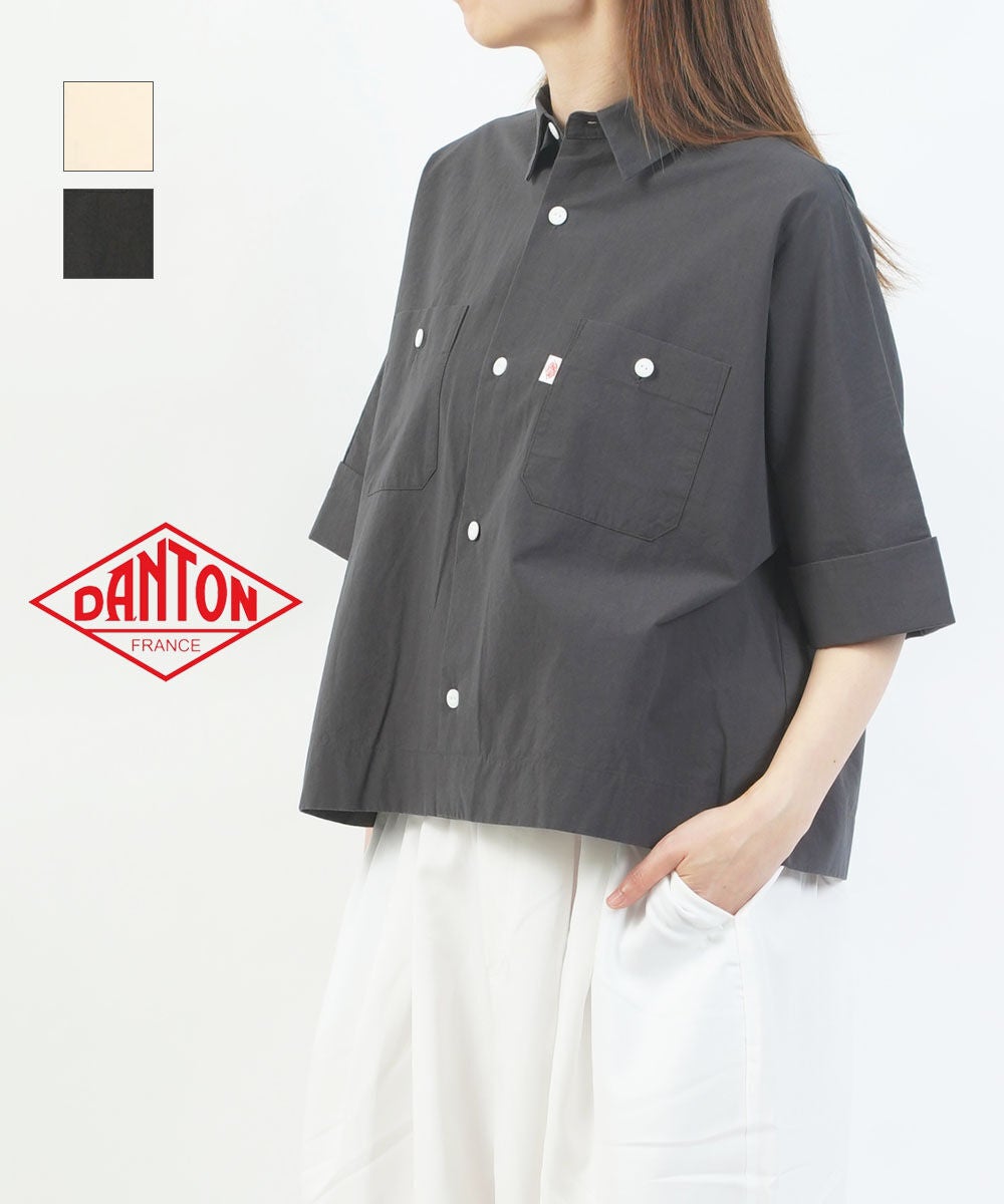 DANTON(ダントン)シャンブレー半袖ワークシャツ | BLEU COMME BLEU
