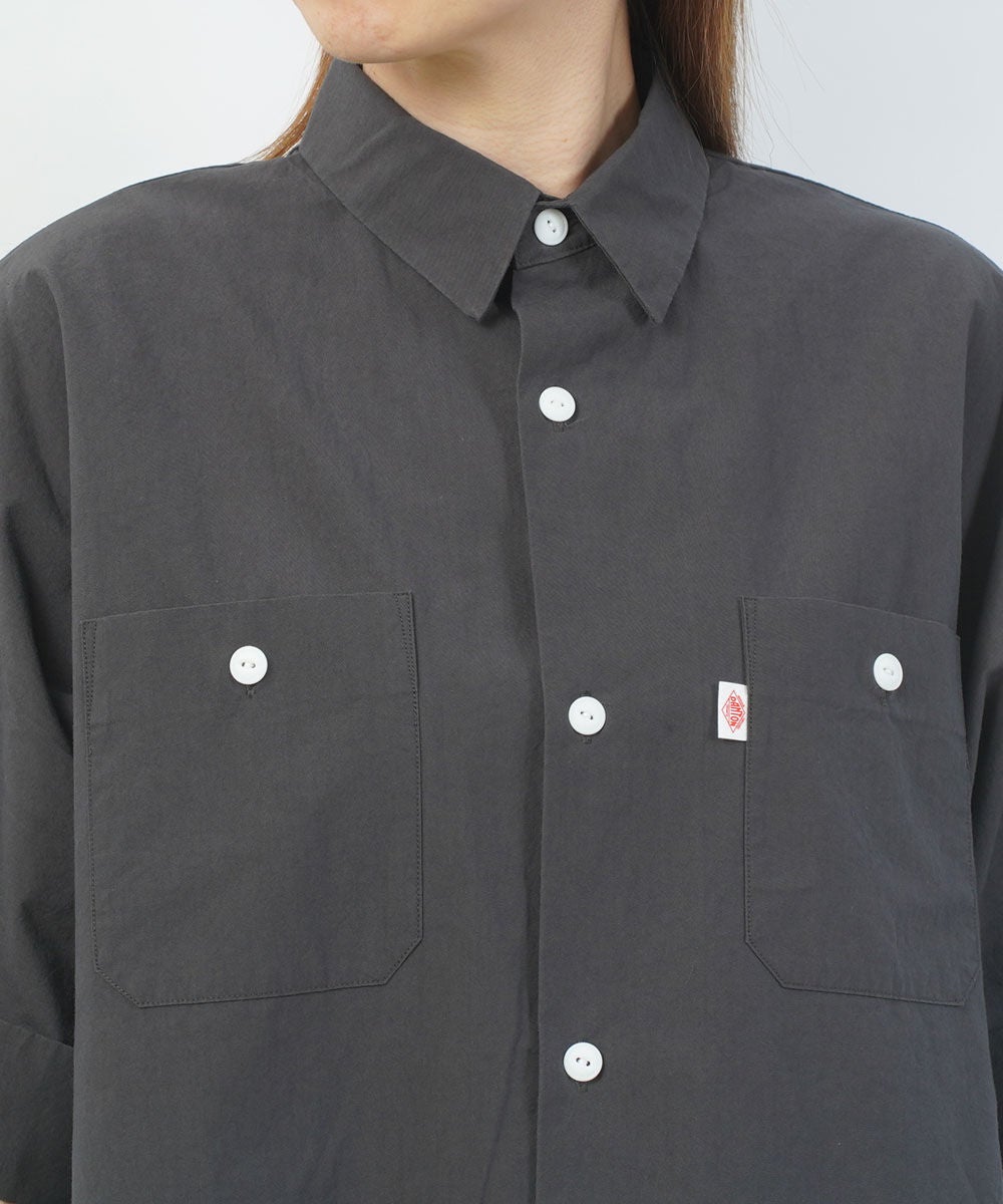 週末価格　DANTON ワークショートシャツ　36 DANTON(ダントン)ワークショートシャツ | BLEU COMME BLEU(ブルーコム
