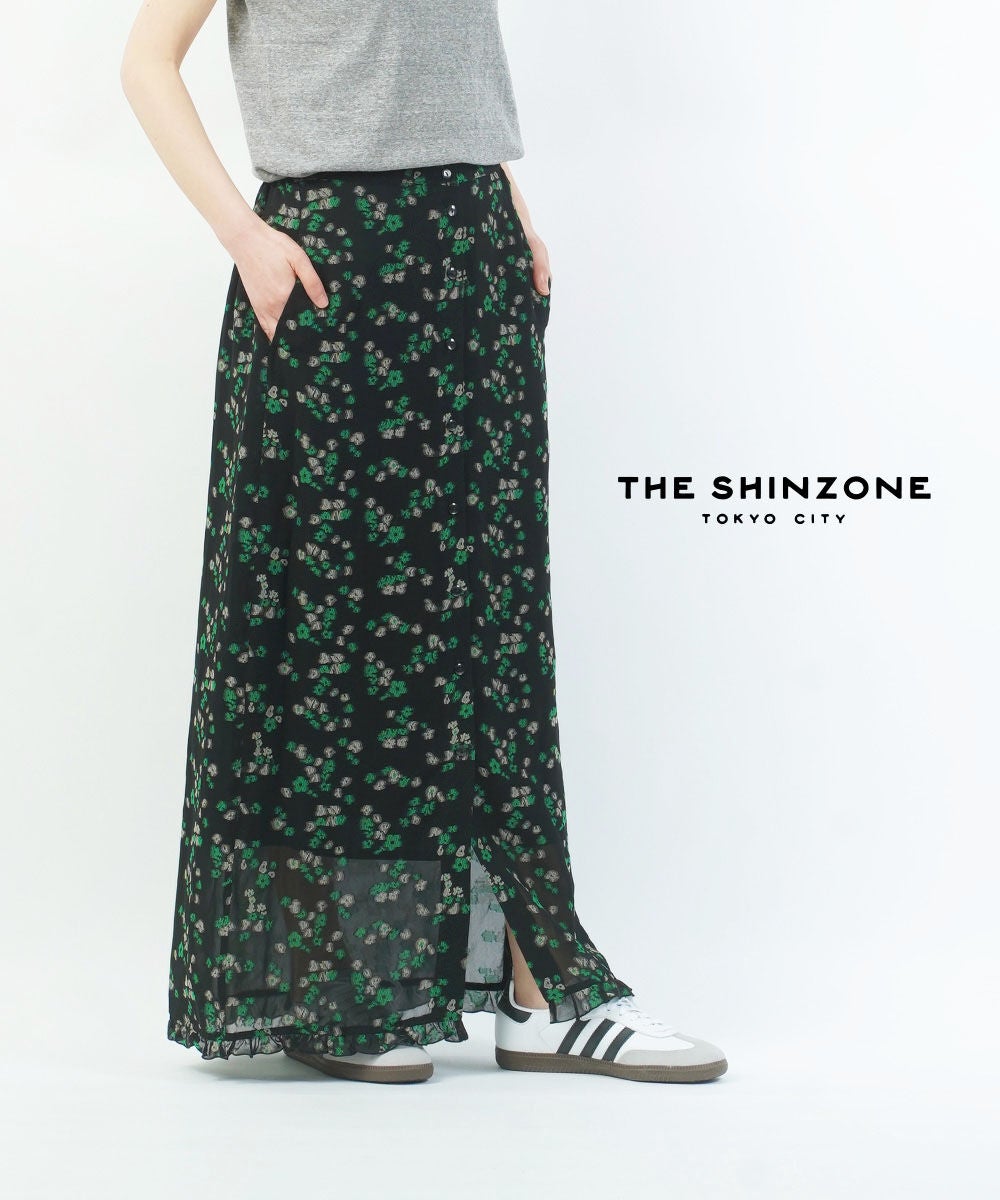 THE SHINZONE(ザ シンゾーン)FLORAL JACQUARD SKIRT | BLEU COMME BLEU