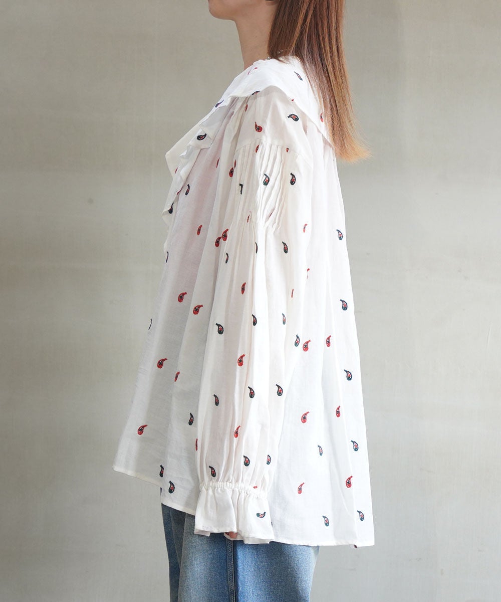 THE SHINZONE(ザ シンゾーン)PAISLEY EMBROIDERED BLOUSE | BLEU COMME