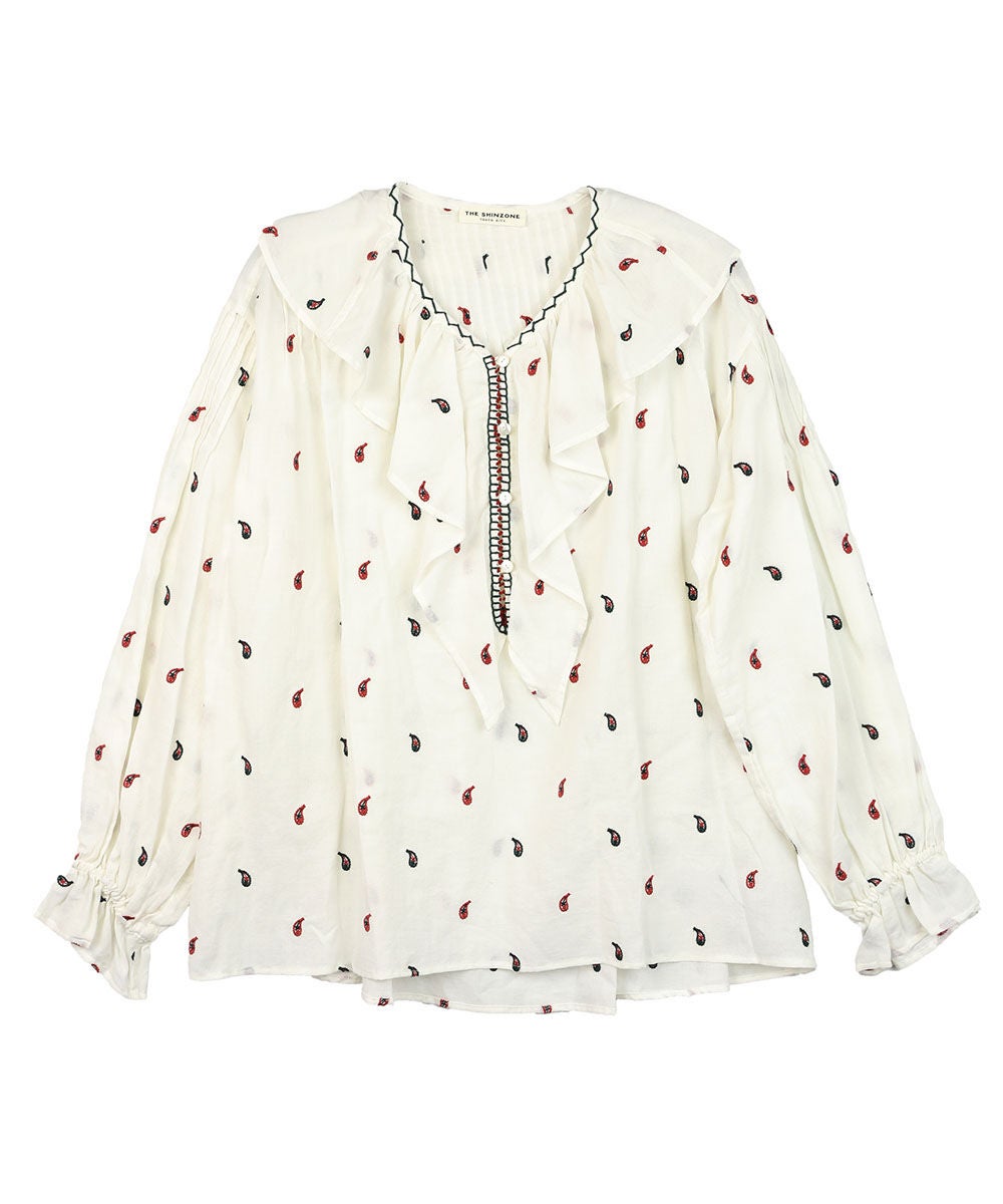 THE SHINZONE(ザ シンゾーン)PAISLEY EMBROIDERED BLOUSE | BLEU COMME