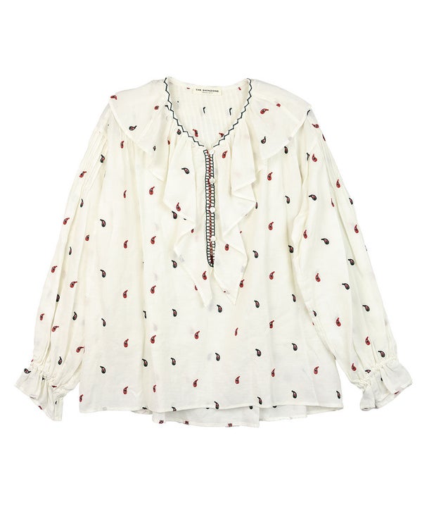 THE SHINZONE(ザ シンゾーン)PAISLEY EMBROIDERED BLOUSE | BLEU COMME