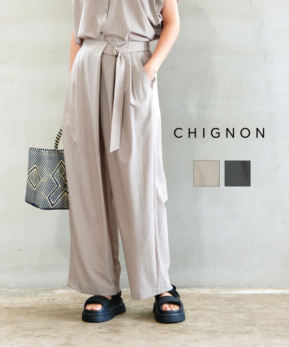 CHIGNON(シニヨン)ウォッシュドチノパンツ | BLEU COMME BLEU(ブルー