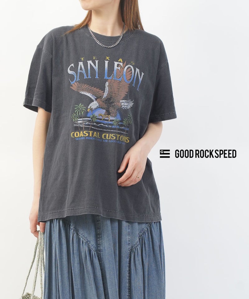 GOOD ROCK SPEED(グッドロックスピード) ORIGINAL SAN LEON T-SHIRT チャコール(CHA)