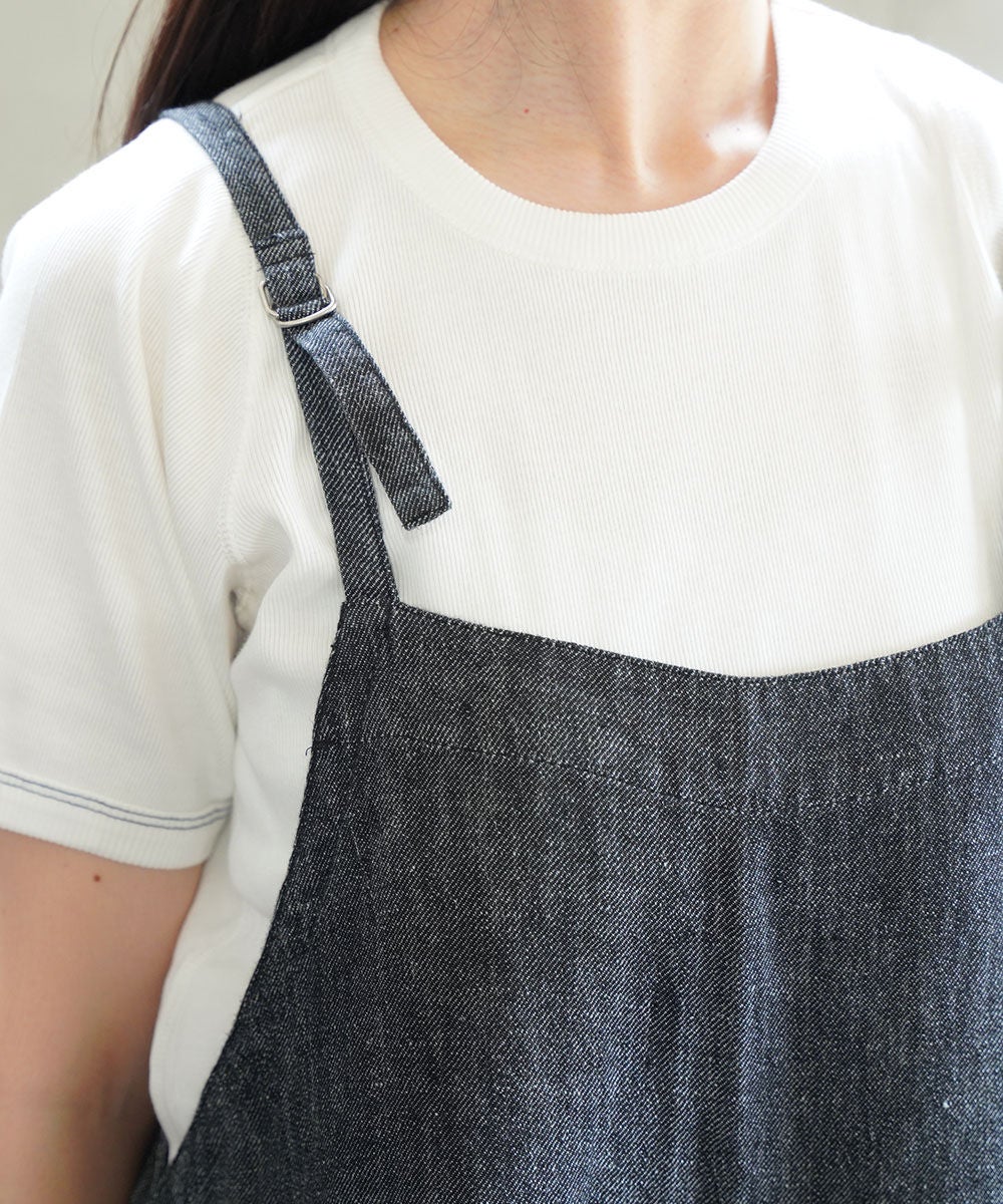 NATURAL LAUNDRY(ナチュラルランドリー)リネンデニム ガウチョ