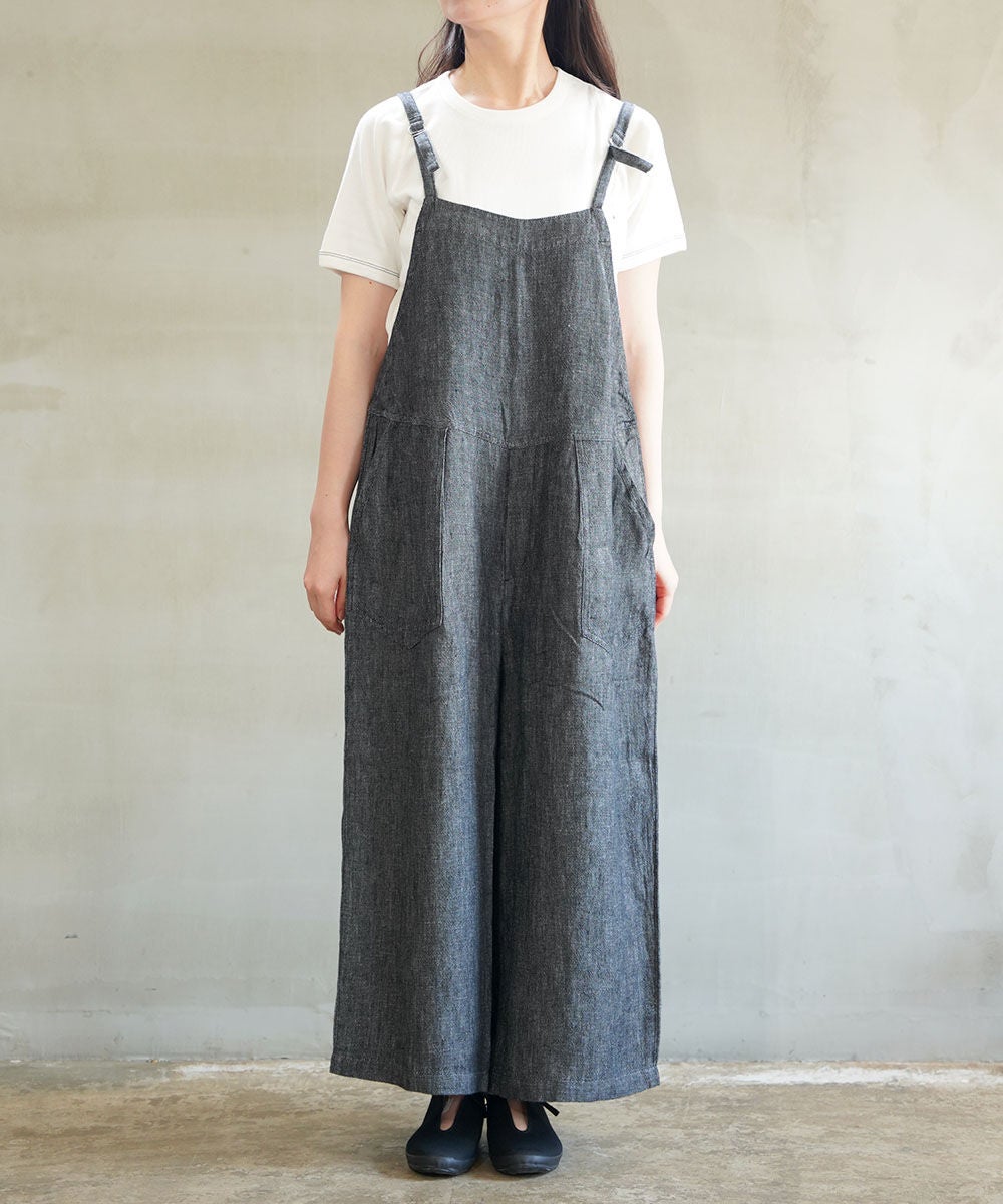 NATURAL LAUNDRY(ナチュラルランドリー)リネンデニム ガウチョ