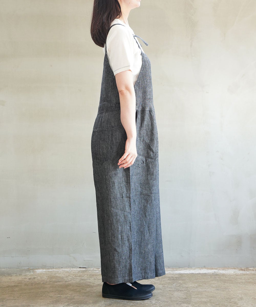 NATURAL LAUNDRY(ナチュラルランドリー)リネンデニム ガウチョ