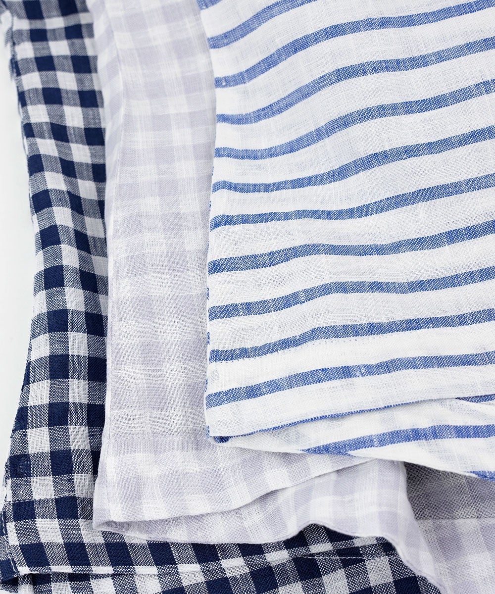NATURAL LAUNDRY(ナチュラルランドリー)先染めリネンフレンチドロー