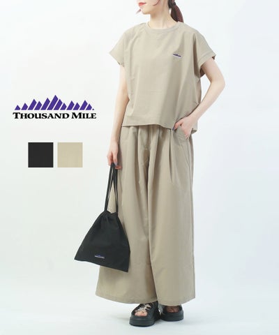 THOUSAND MILE(サウザンドマイル) フレンチスリーブシャツ＆ロングパンツセット