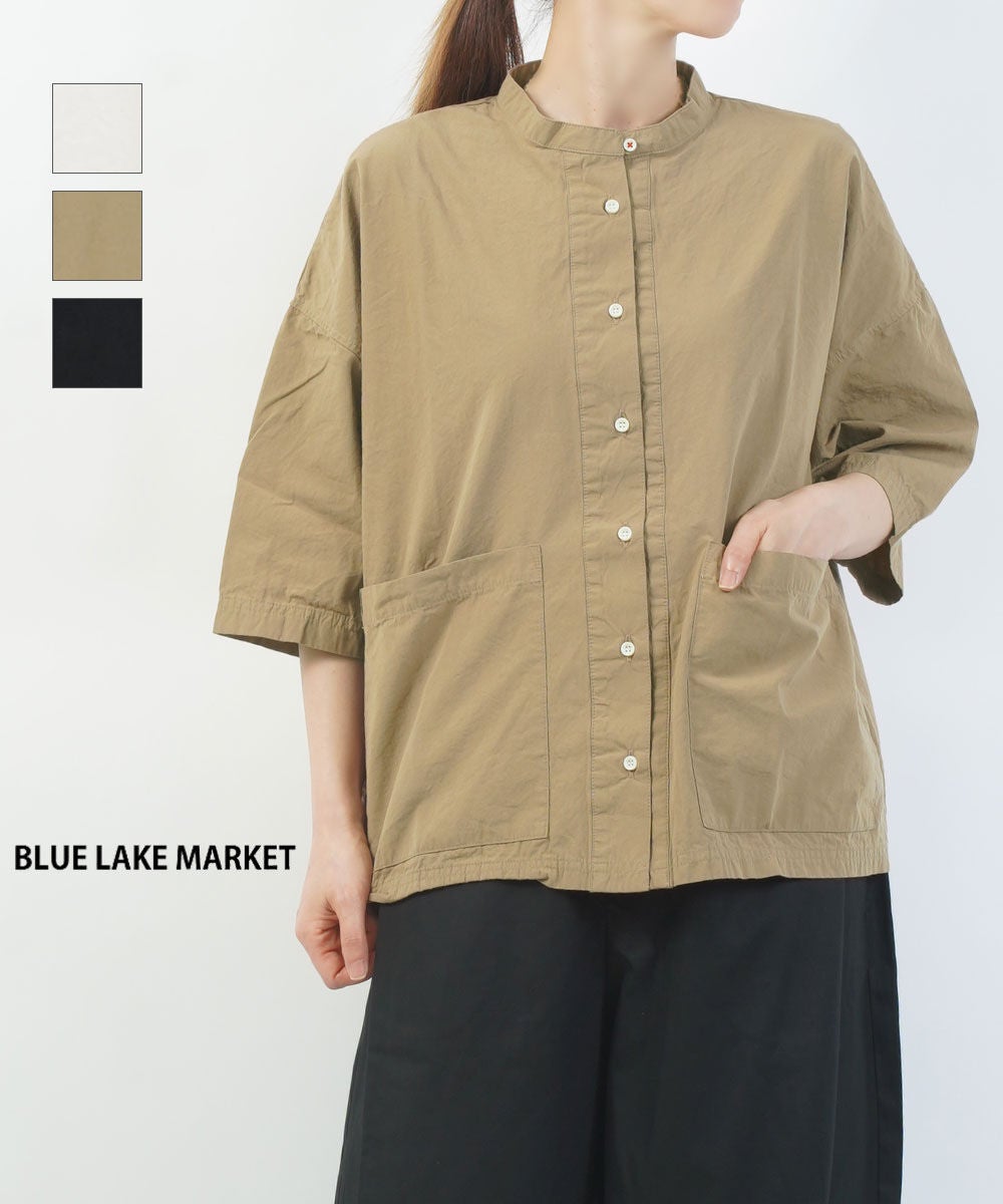 DANTON(ダントン)シャンブレー半袖ワークシャツ | BLEU COMME BLEU