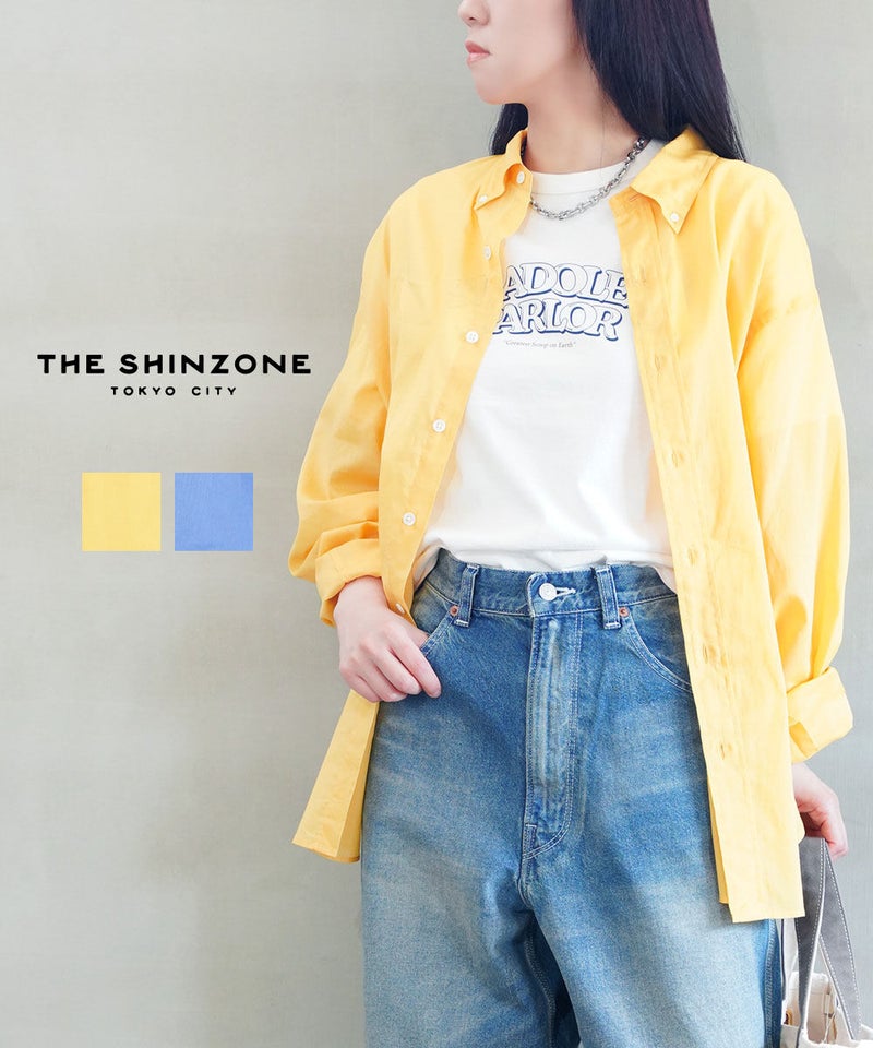 THE SHINZONE(ザ シンゾーン) SHEER DADDY SHIRT YELLOW(53)