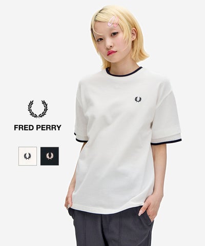FRED PERRY(フレッドペリー) Tipped Mesh Pique T-shirt