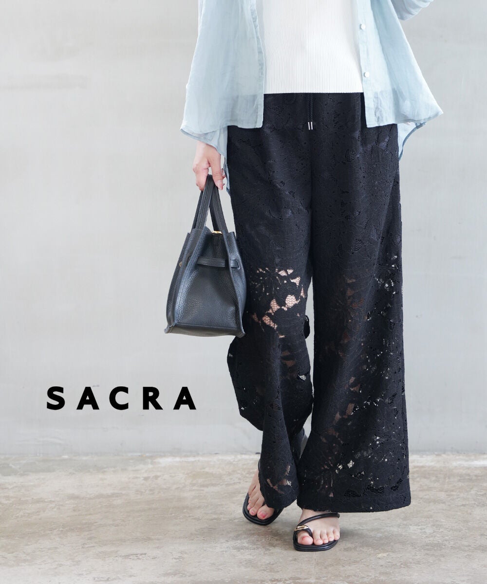 SACRA(サクラ)LEAF RASCHEL LACE PANTS | BLEU COMME BLEU(ブルーコム