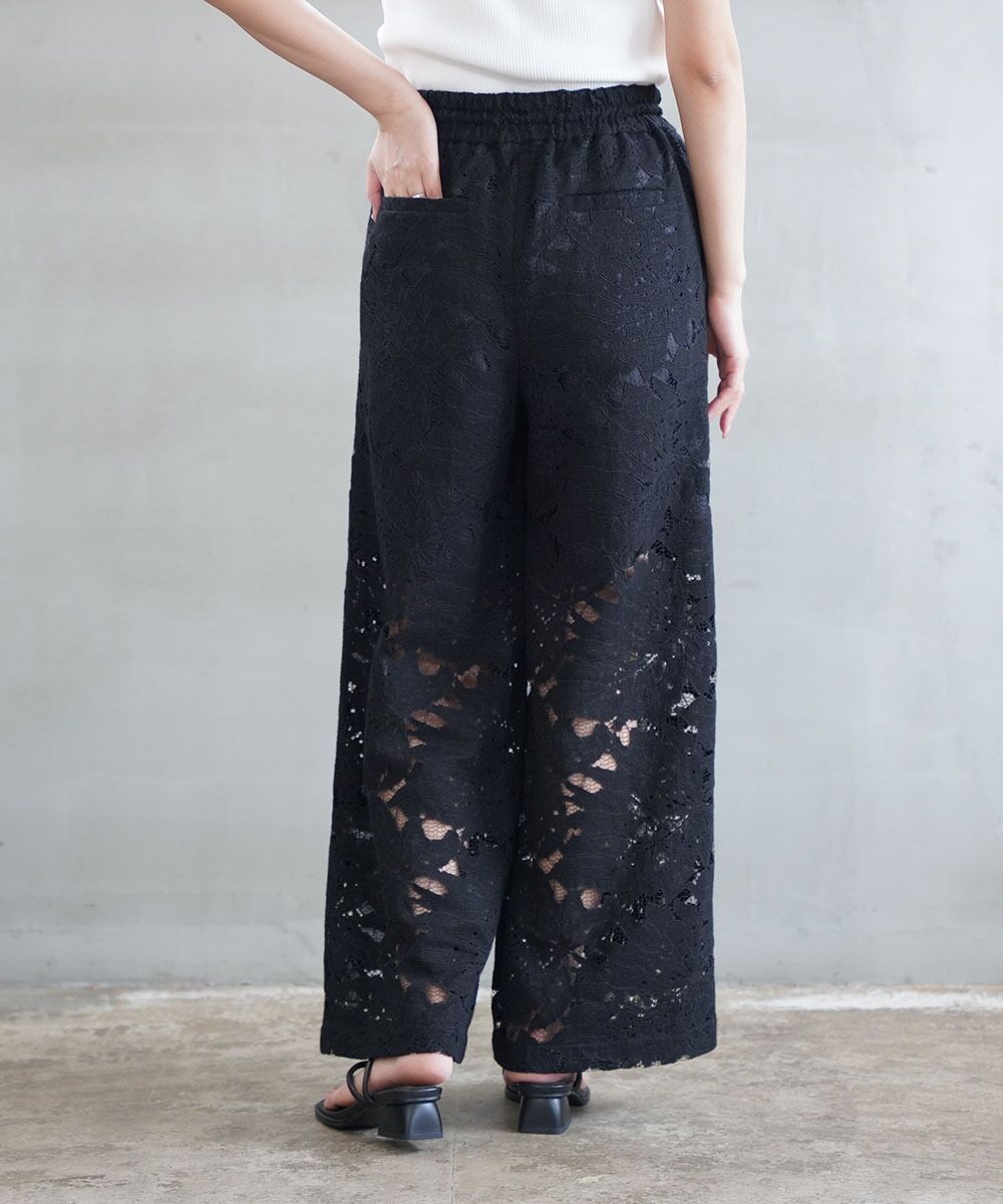 SACRA(サクラ)LEAF RASCHEL LACE PANTS | BLEU COMME BLEU(ブルーコム