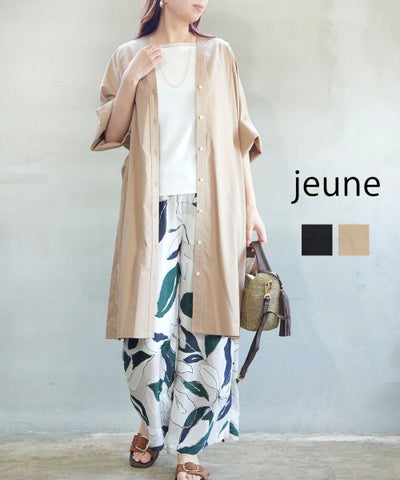 jeune(ジェンヌ) Vネックチュニックシャツ