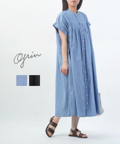 grin(グリン) CLキャンブリック スリットスリーブワンピース