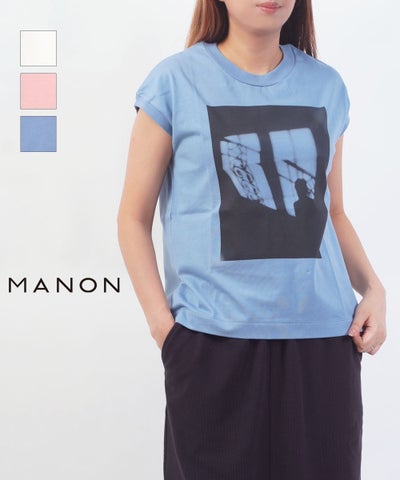 MANON(マノン) ノースリーブ ALLUSION プリントTee