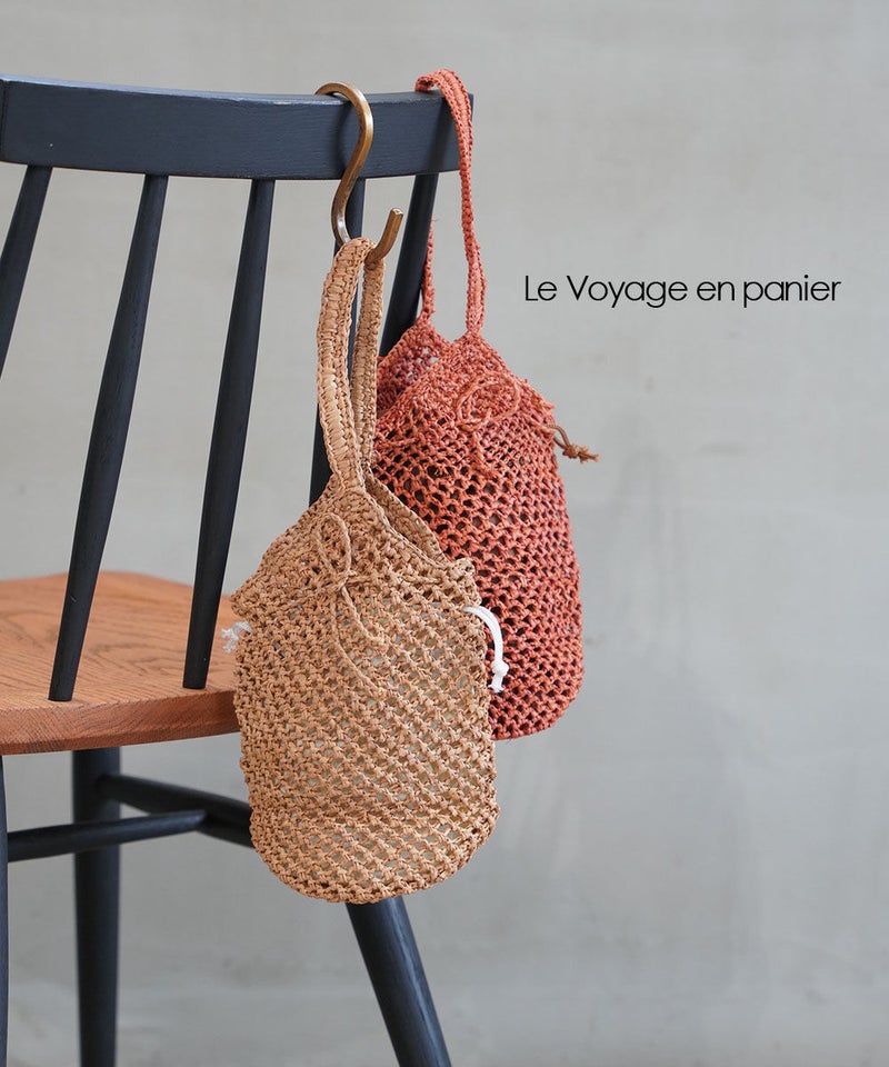 Le Voyage en panier(ル ボヤージュ エンパニエ) ラフィアミニバッグ ナチュラル(NAT)