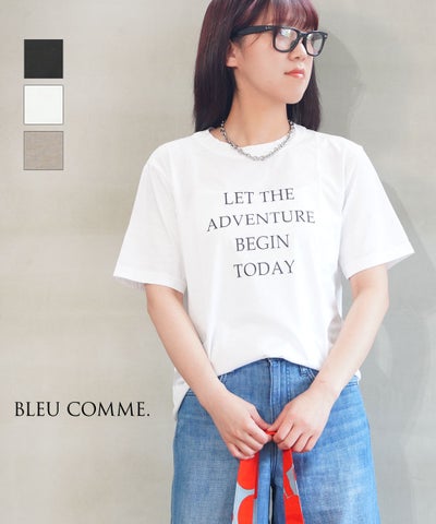 BLEU COMME.(ブルーコム) ロゴTシャツ